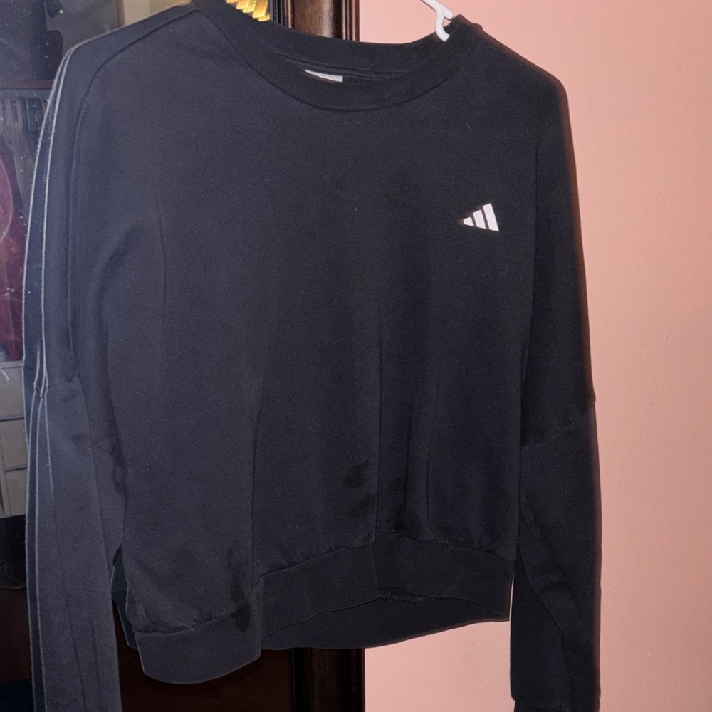 Adidas Black Crewneck Sweatshirt